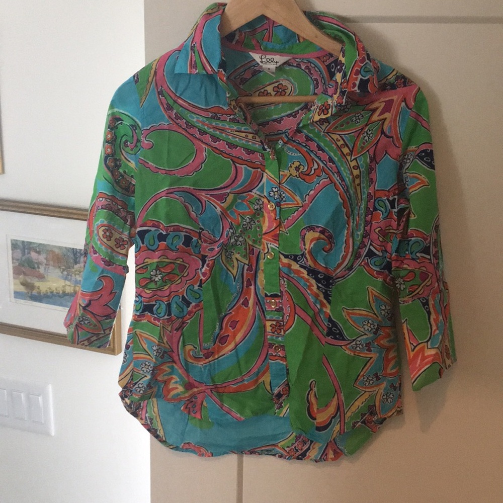 Lilly Pulitzer blouse sz 8